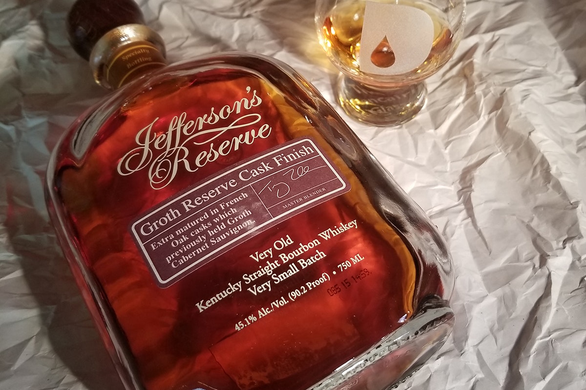 Whiskey Label: Jefferson's Reserve Very Small Batch Bourbon