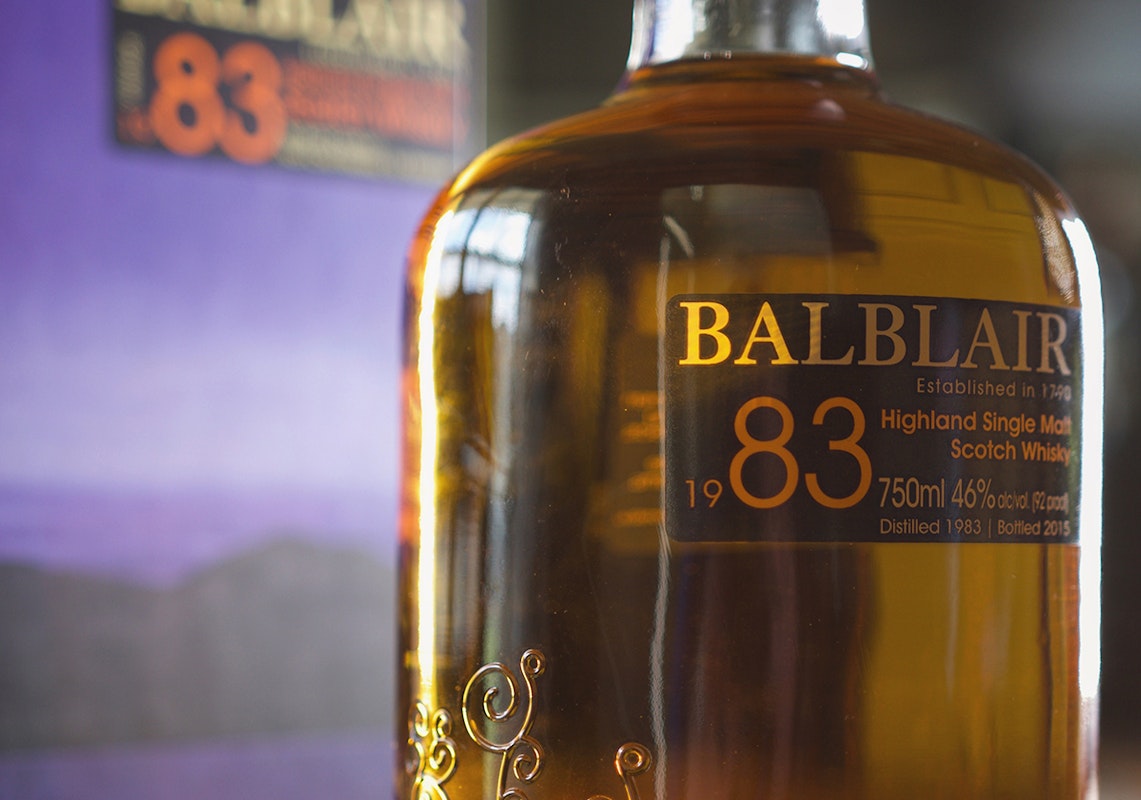 Whiskey Label: Balblair 1983
