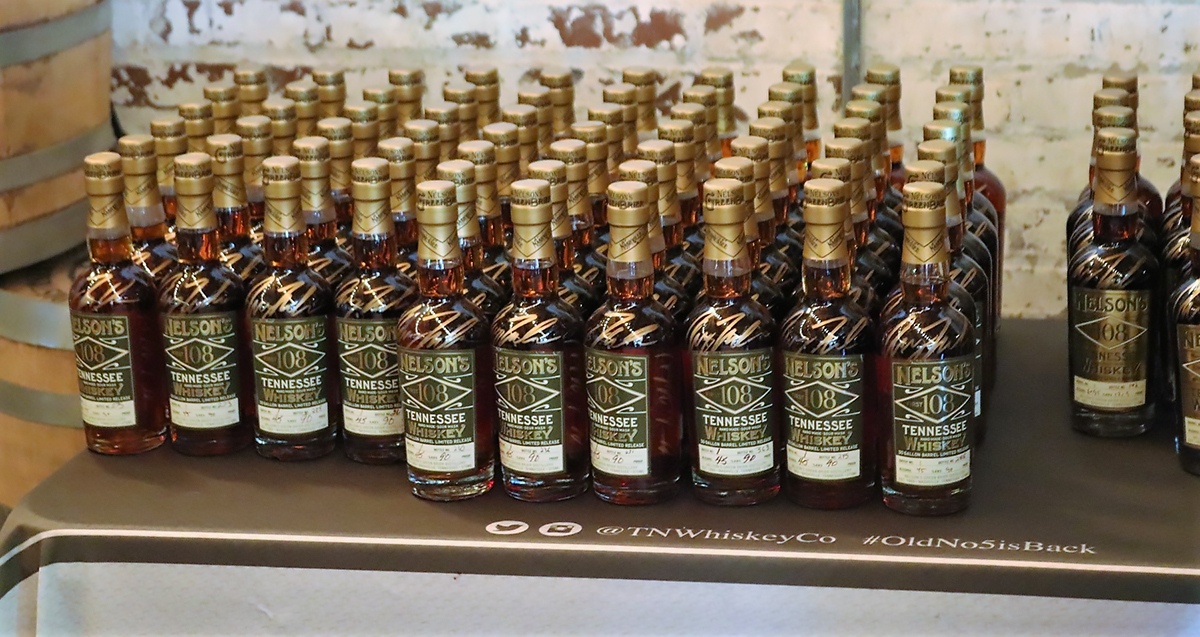 Nelson's Green Brier: Nelson's First 108 Tennessee Whiskey Bottles