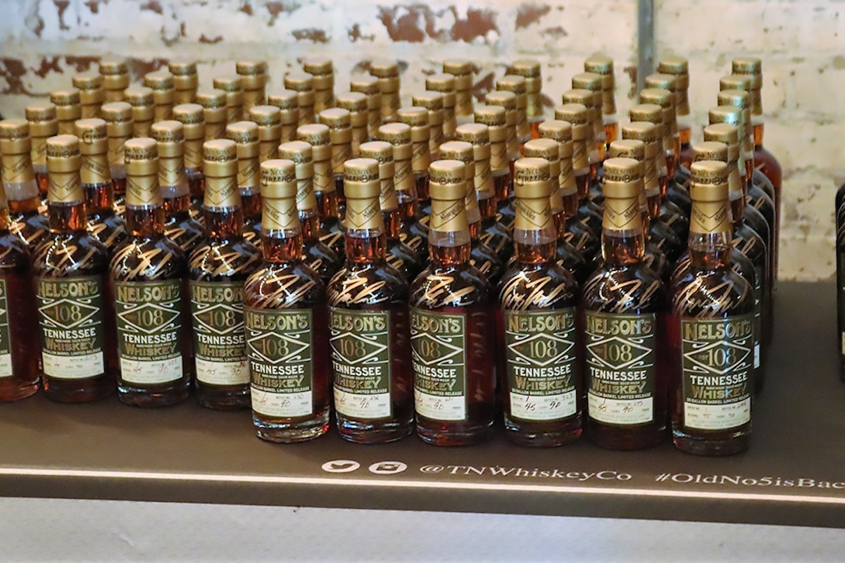 Nelson's Green Brier: Nelson's First 108 Tennessee Whiskey Bottles