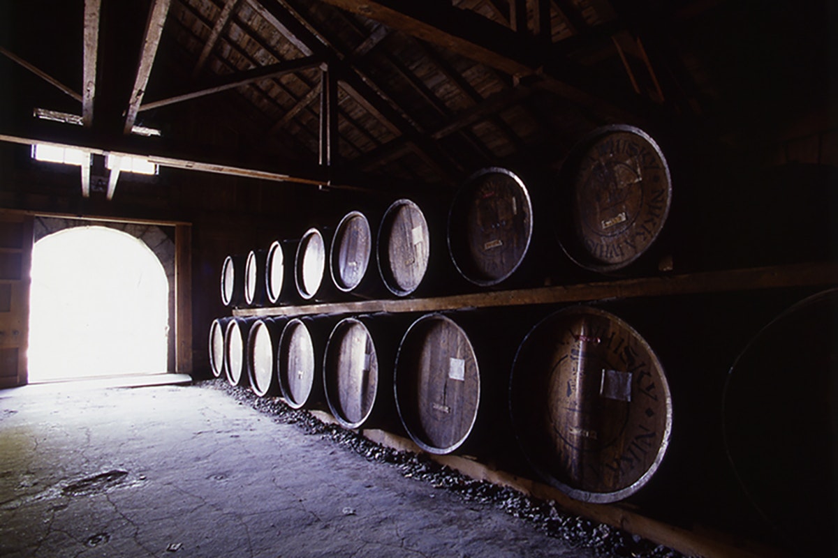 Whiskey Demand: Whisky barrels at the Yoichi Distillery