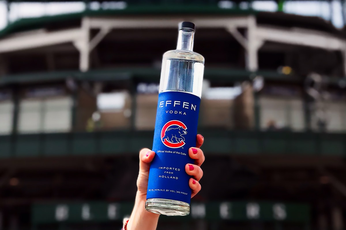 Baseball Bottles: Effen Vodka Cubs Release