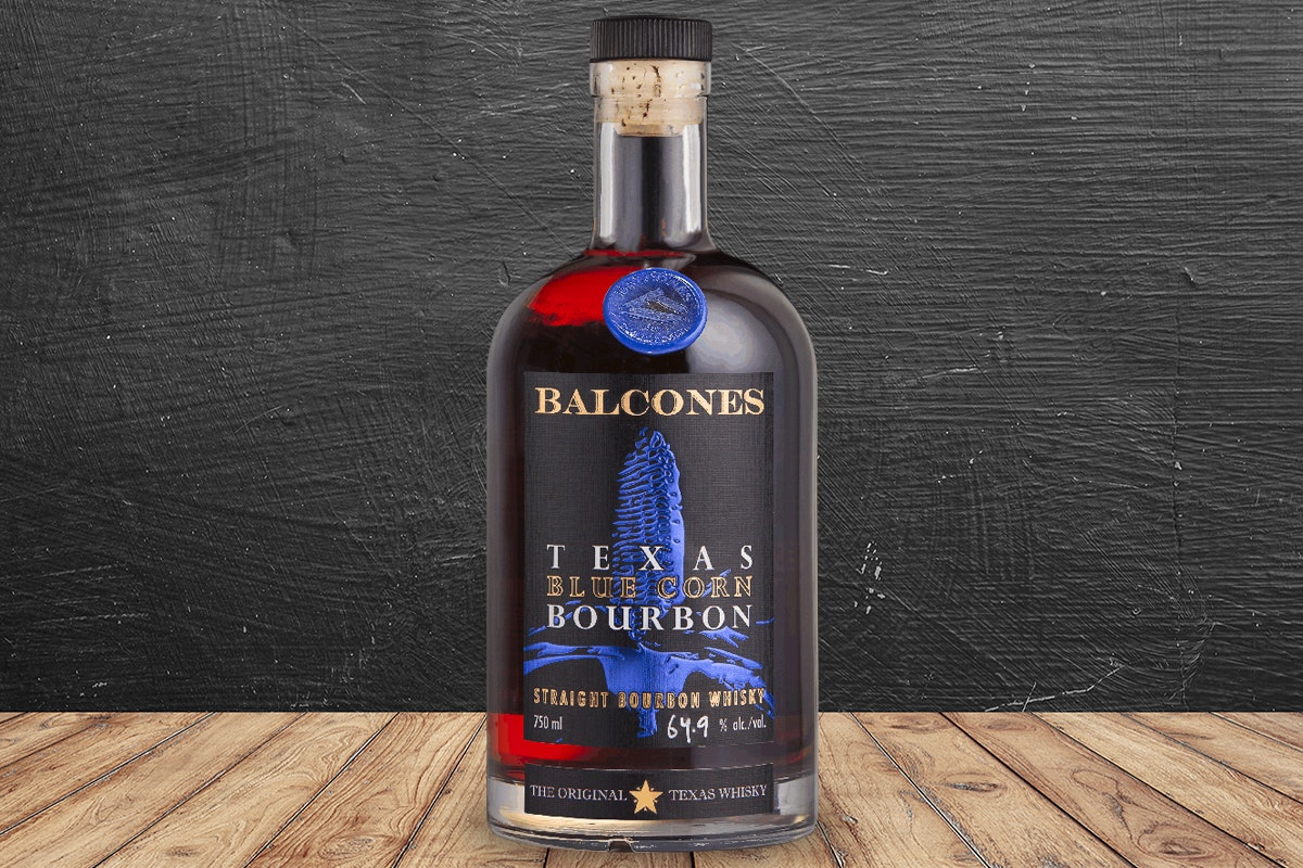 bourbons not from kentucky: Balcones Texas Blue Corn Bourbon