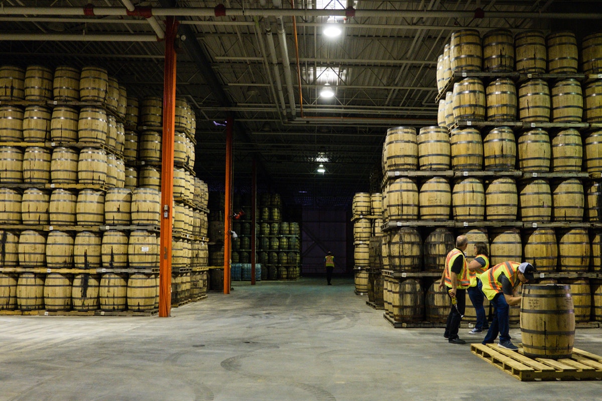 Crown Royal Noble Collection French Oak Cask Finished: Maturation warehouse in Gimli, Manitoba