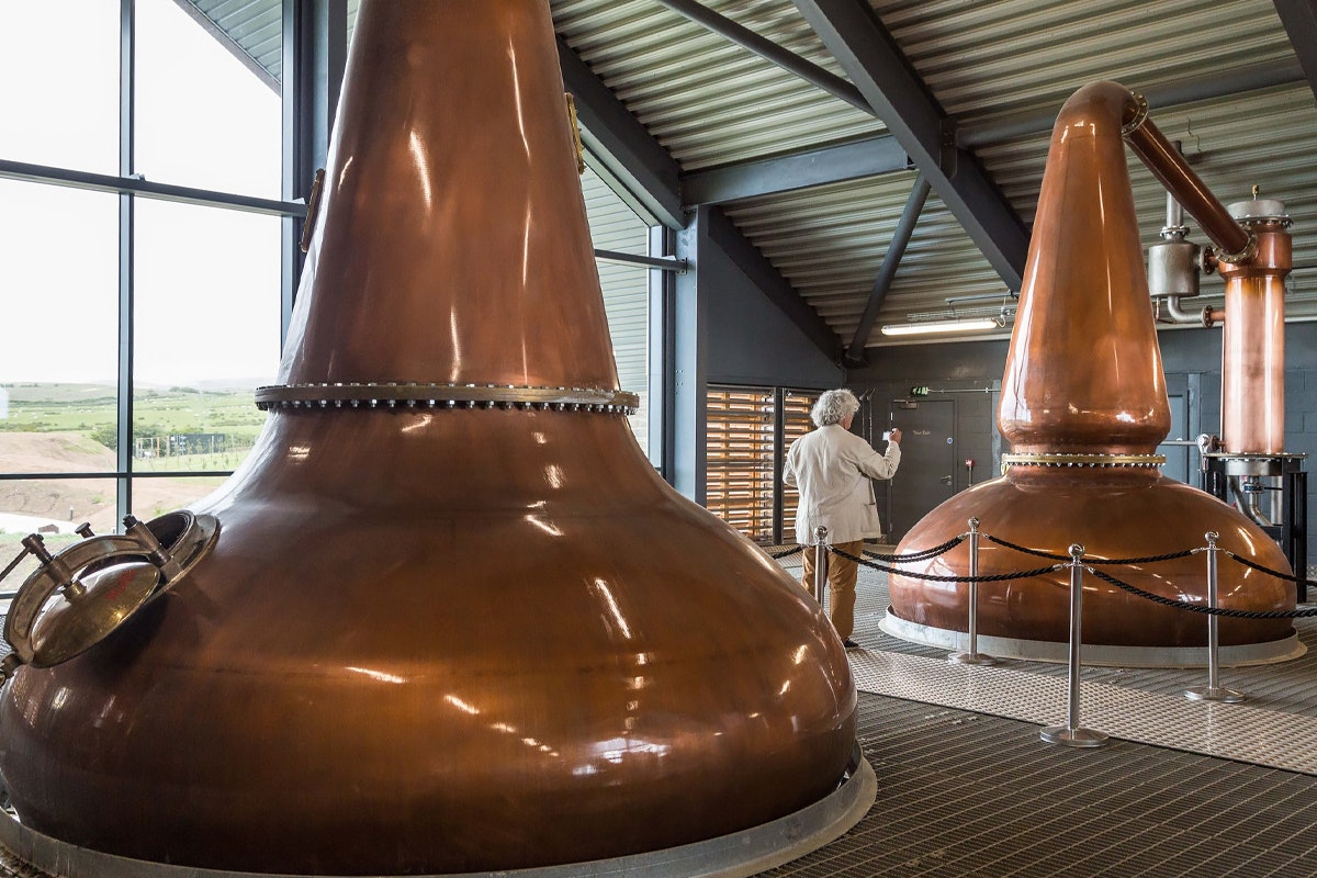 Pot Still Distillation: The stills at Lagg Distillery