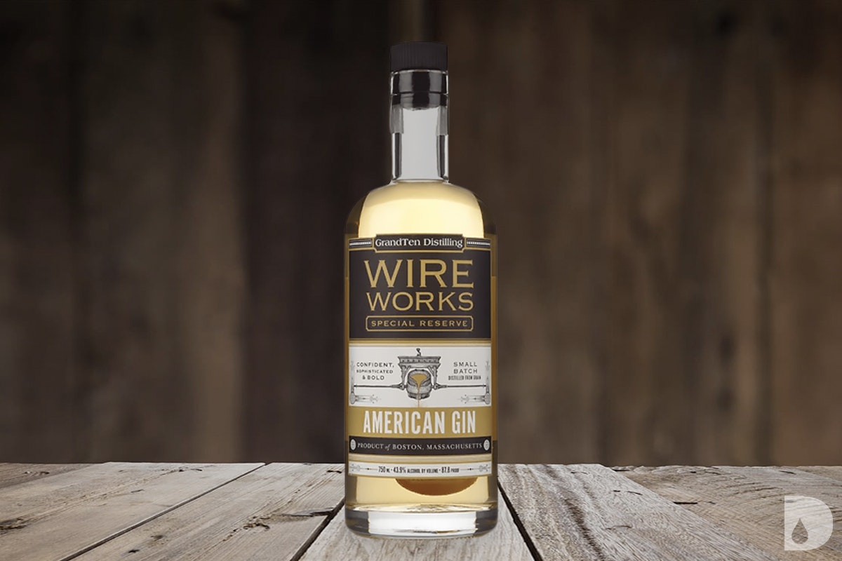 american barrel aged gin: GrandTen Distilling Wire Works Special Reserve Gin