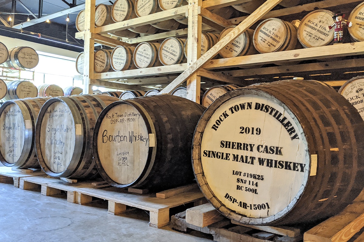 Rock Town Distillery: Barrels at Rock Town Distillery