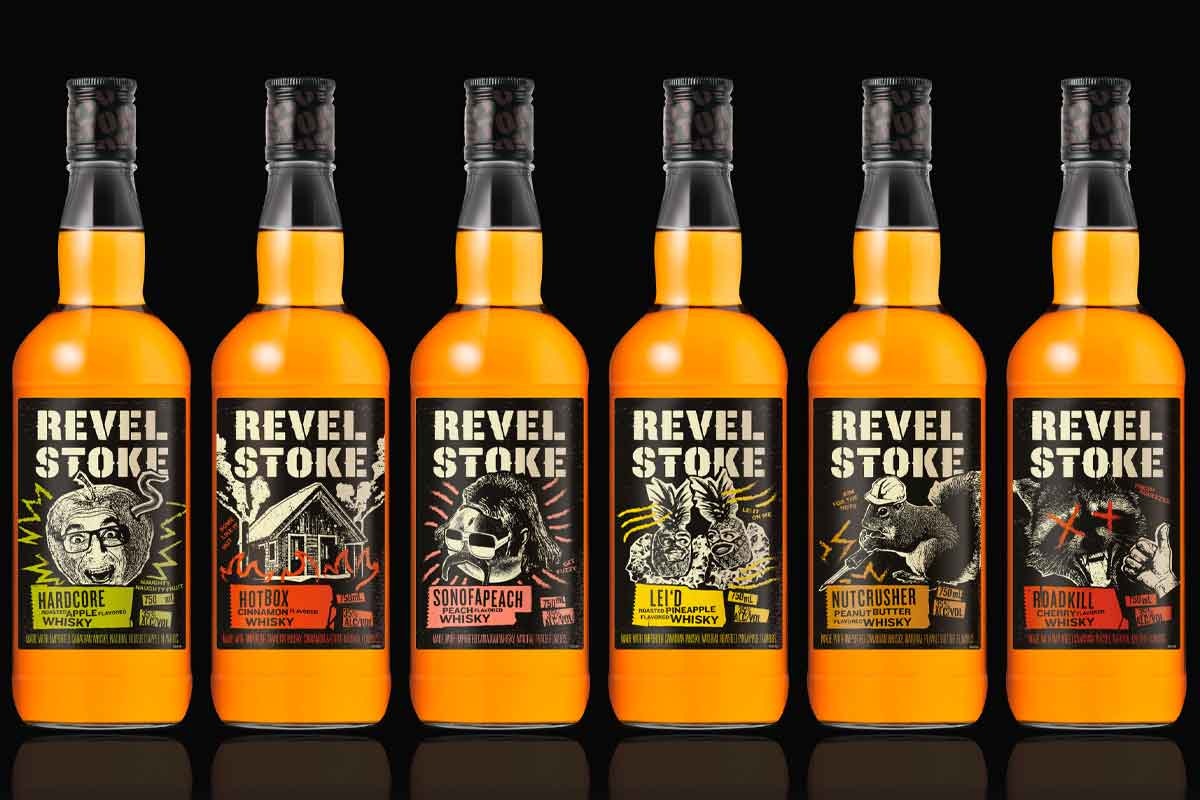 toki highball summer: Revel Stoke flavored whiskeys