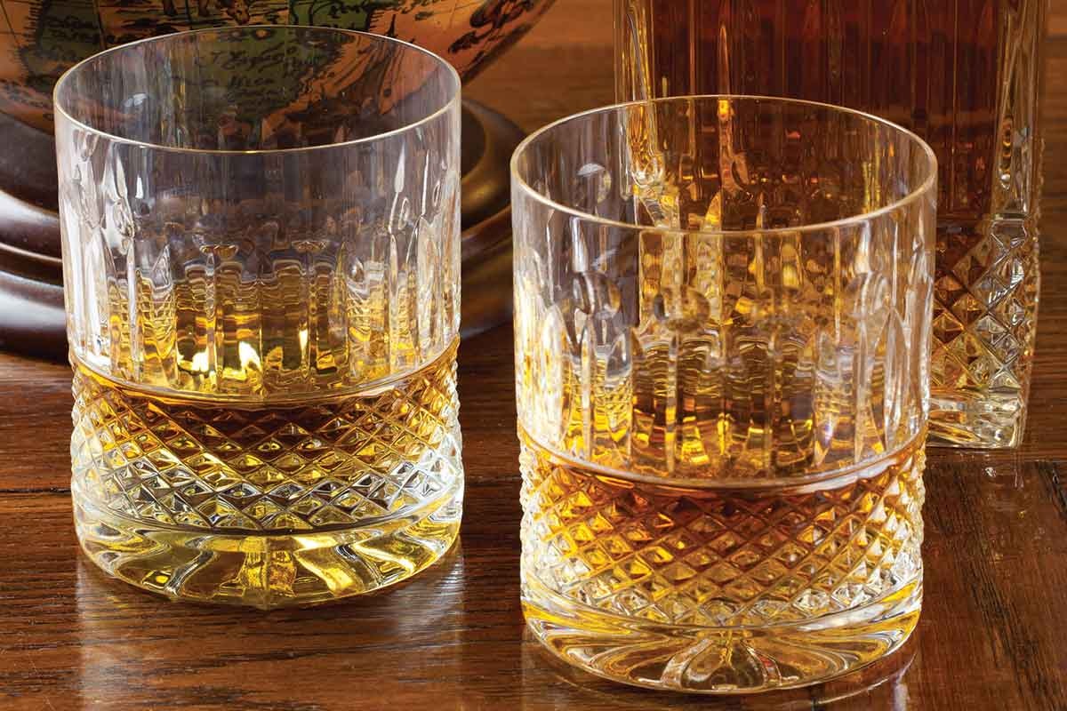 Color of Whiskey: Caramel color glasses