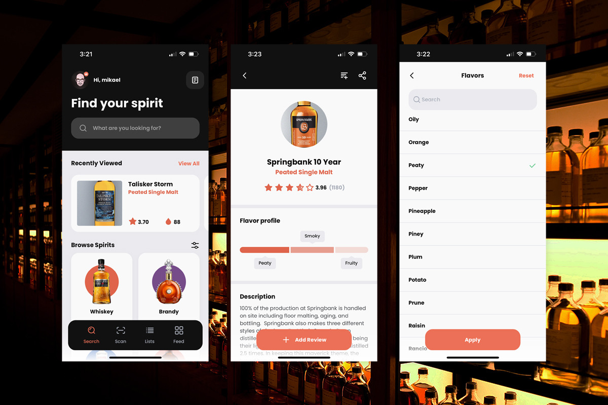 The New Distiller App Screenshots